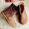 Ocra Girls Brown Suede Boot with Stars Ocra Girls Brown Suede Boot with Stars