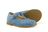 Manuela de Juan Light Blue Denim T-Bar Manuela de Juan Light Blue Denim T-Bar