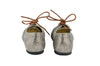 Manuela de Juan Girls Grey Suede Derby with Metallic Bronze Leopard Print Manuela de Juan Girls Grey Suede Derby with Metallic Bronze Leopard Print
