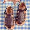 Pom d'Api Boys Dark Brown Sandal Pom d'Api Boys Dark Brown Sandal