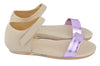 MAA Girls Metallic Pink and Blush Pink Sandal MAA Girls Metallic Pink and Blush Pink Sandal