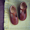 Two Con Me by PèPè Unisex Brown T-Bar Two Con Me by PèPè Unisex Brown T-Bar