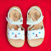 Zecchino Girls White Sandal With Cat