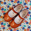 Manuela de Juan Girls Chestnut Brown Mary Jane Manuela de Juan Girls Chestnut Brown Mary Jane