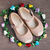 Manuela de Juan Girls Peep Toe Tan Sandal Manuela de Juan Girls Peep Toe Tan Sandal