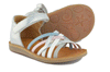 Pom d'Api Girls Blue Cross Strap Sandal Pom d'Api Girls Blue Cross Strap Sandal
