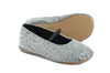PèPè Girls Grey Velvet & Silver Sequined Indoor Shoe PèPè Girls Grey Velvet & Silver Sequined Indoor Shoe