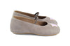 PèPè Girls Taupe Indoor Shoe with Shiny Rose Star PèPè Girls Taupe Indoor Shoe with Shiny Rose Star