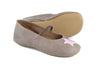 PèPè Girls Taupe Indoor Shoe with Shiny Rose Star PèPè Girls Taupe Indoor Shoe with Shiny Rose Star