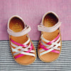 Pom d'Api Girls Pink Cross Strap Sandal Pom d'Api Girls Pink Cross Strap Sandal