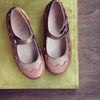 Manuela de Juan Girls Rose Gold Shimmer Mary Jane Manuela de Juan Girls Rose Gold Shimmer Mary Jane