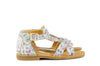 Zecchino Girls White Sandal with Flowers