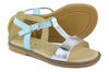 Clarys Girls Light Blue & Silver Sandal Clarys Girls Light Blue & Silver Sandal