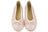 Clarys Girls Blush Pink Suede Ballerina