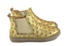 Ocra Girls Gold Boot with Cream Flowers Ocra Girls Gold Boot with Cream Flowers
