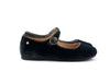 Manuela de Juan Girls Charcoal Grey Velvet Mary Jane Manuela de Juan Girls Charcoal Grey Velvet Mary Jane