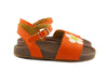 PèPè Girls Orange Sandal With White Flower PèPè Girls Orange Sandal With White Flower