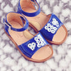 Zecchino d'Oro Girls Blue & Silver Sandal Zecchino d'Oro Girls Blue & Silver Sandal