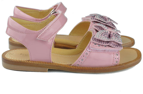 Zecchino d'Oro Girls Pink Bow Sandal