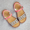 Beberlis Girls Coral Flower Sandal Beberlis Girls Coral Flower Sandal