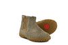 Pom d'Api Girls Beige Boot with Cat and Stars