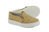 Eli1957 Girls Canvas Shoe with Bronze Piping