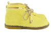 Ocra Girls Yellow Braided Leather Desert Boot