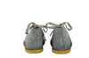 Zecchino Girls Grey Desert Boot with Silver Polka Dots